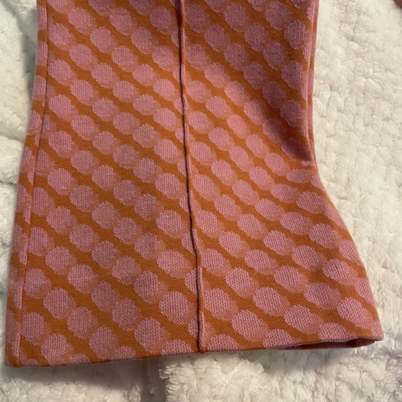 Anthropologie Pink Patterned Pants The Margot Pants by Maeve. Slight flare - Picture 5 of 6